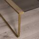 Vintage 1960s italian design brass and glass coffee table