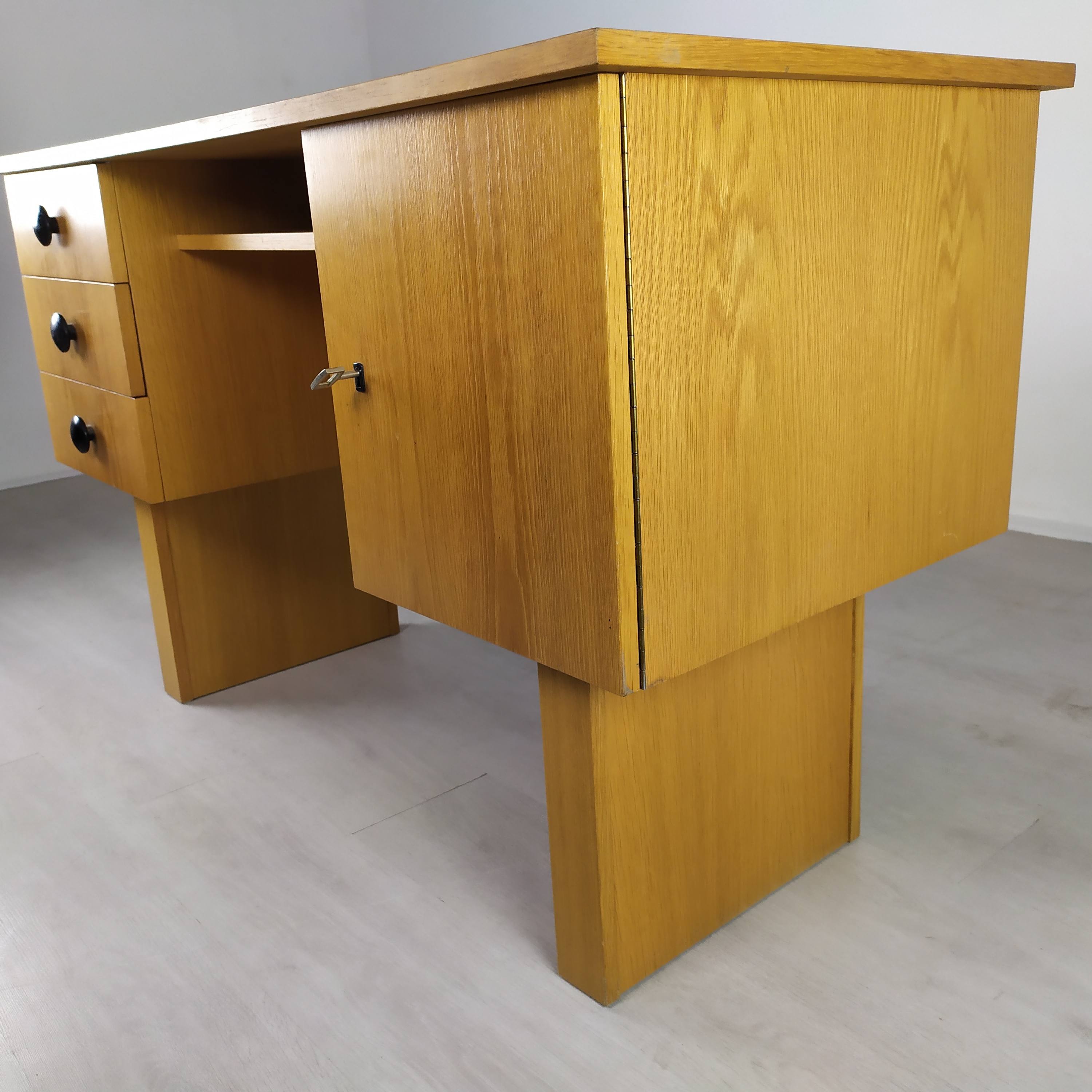 Bureau chêne vintage
