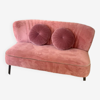 Vintage velvet sofa -kaolin paris