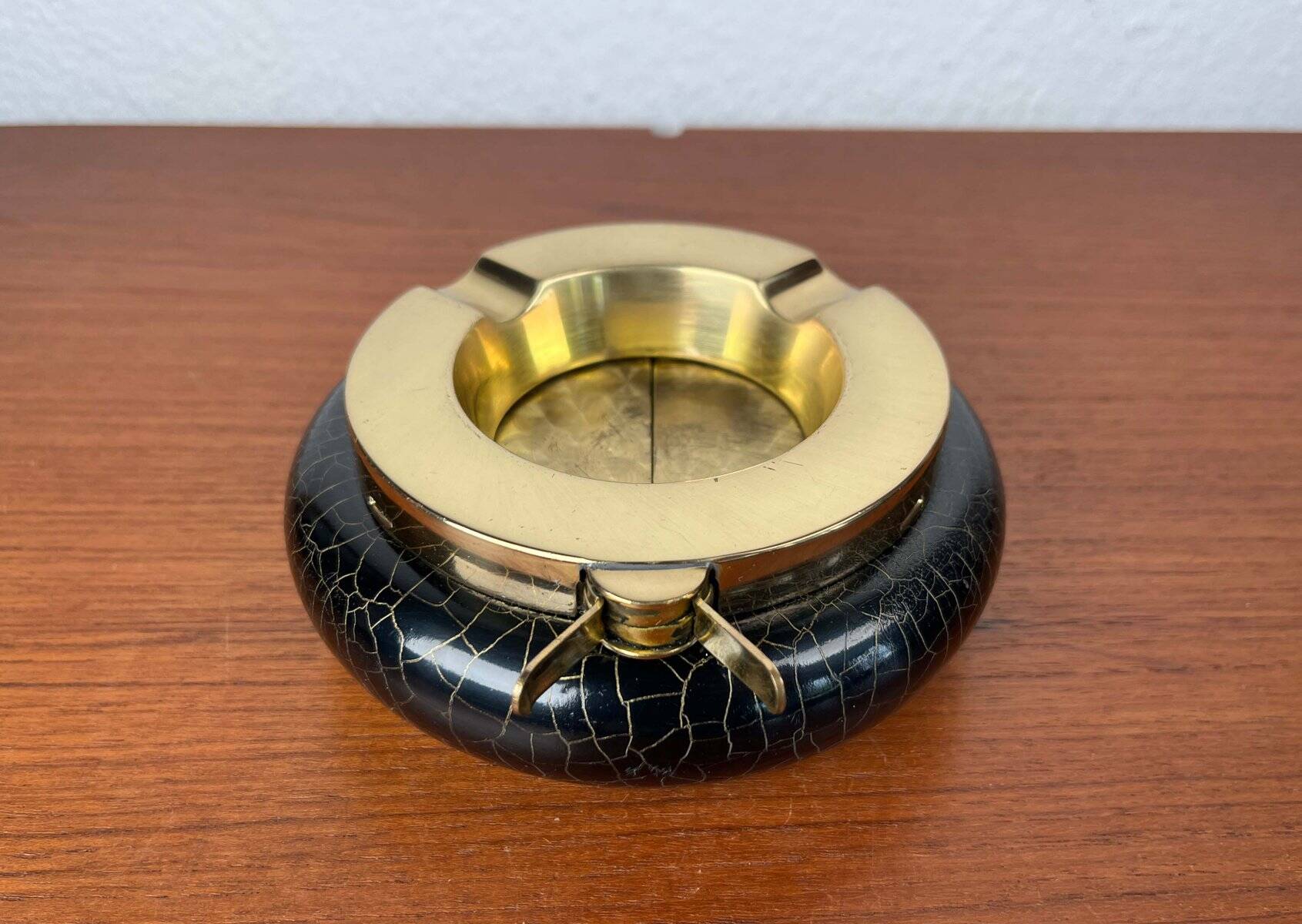Modern vintage German metal ashtray, 1960s