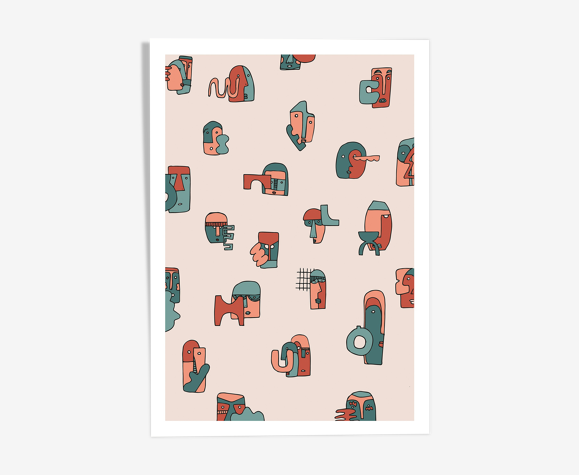 Illustration " Les cailloutes et les formes "