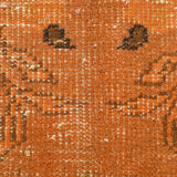 Orange wool turkish rug 299x178cm