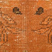 Orange wool turkish rug 299x178cm