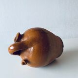 Old bohemian pottery, terracotta jug