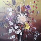 Tableau Andrée Cottray 1980, bouquet