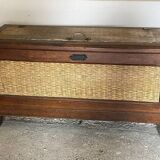 Old cooler in wood and zinc