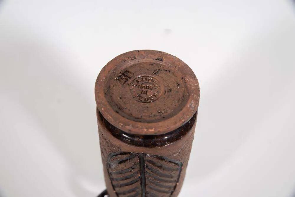 Ceramic vase with vintage design from Laholm, Sweden, 1960s vase.