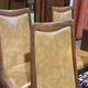 Set of 4 G-Plan chairs in teak and faux leather from the 1970s.