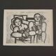 Fernand Léger, Framed typographic reproduction, gilt frame, 28 x 23 cm