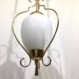 1-light lantern in gold metal