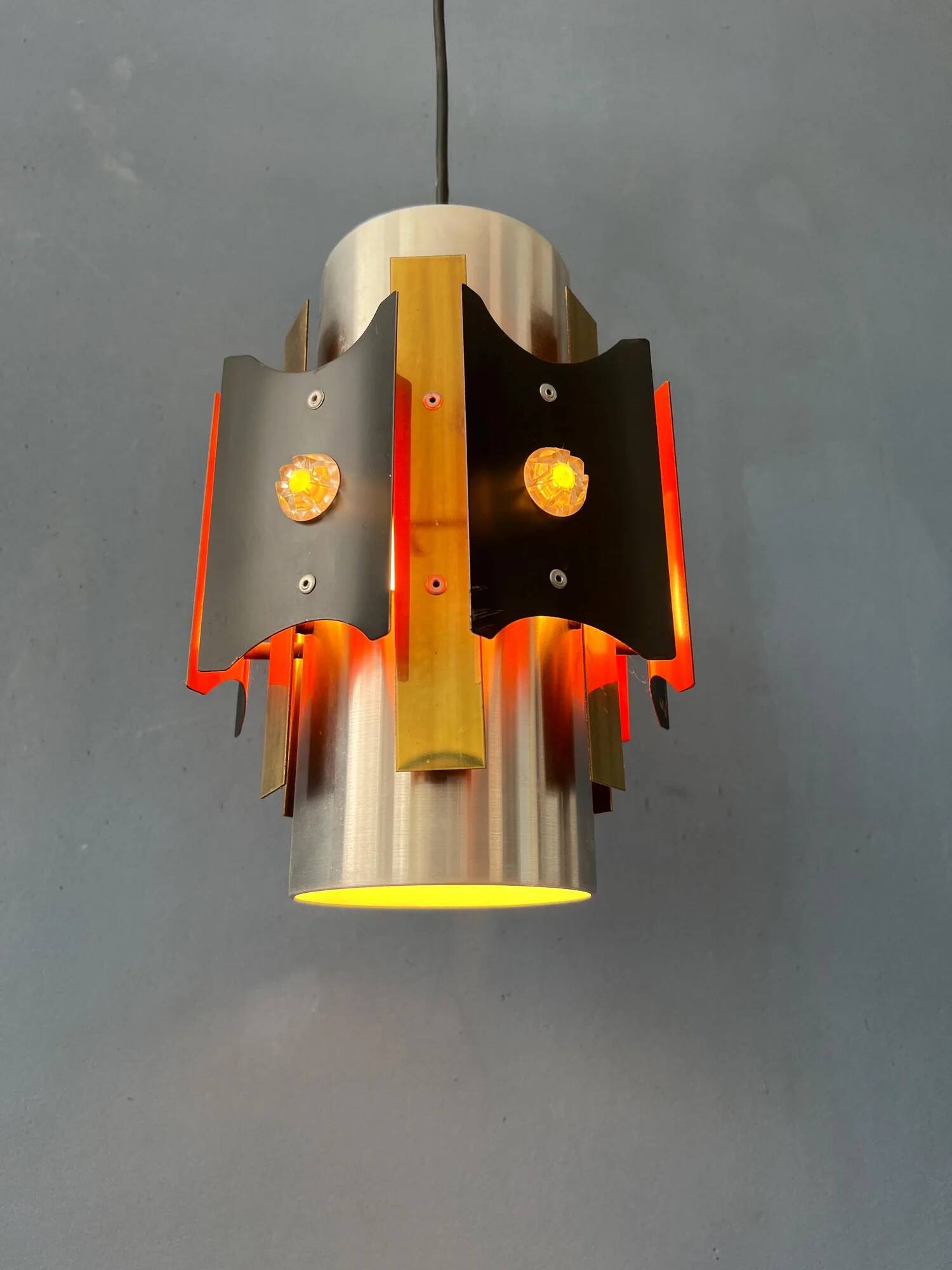 Vintage Lakro Amstelveen Space Age Pendant Lamp