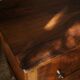Commode basse en noyer, XXème