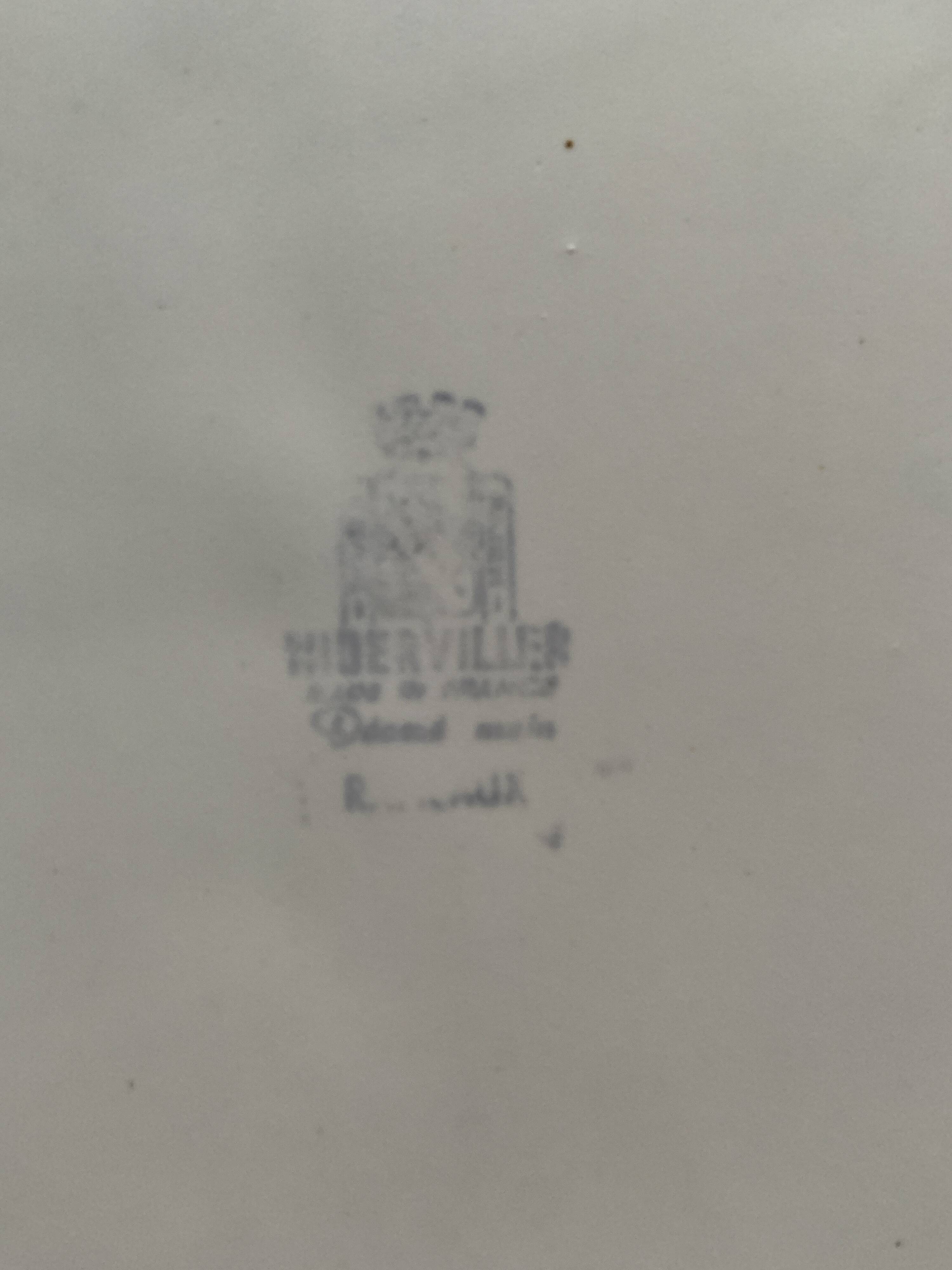 Niderviller plate set dinner service