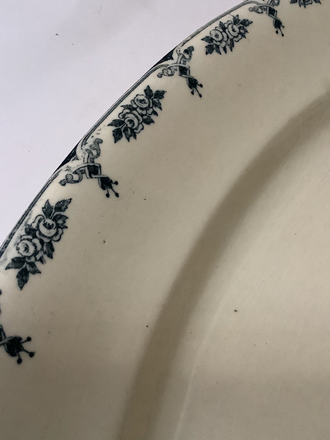 Large oval serving dish