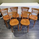 6 Baumann bistro chairs, 1960s
