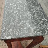 Old Louis XVI style console with marble top