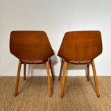 Pair of Pierre Guarriche chairs for Steiner 1950