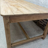 Light oak farmhouse table