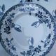 Set of 9 flat plates in iron earth St Amand and Hamage