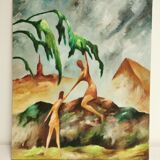 Tableau , huile signée jacques barbot ( hem )