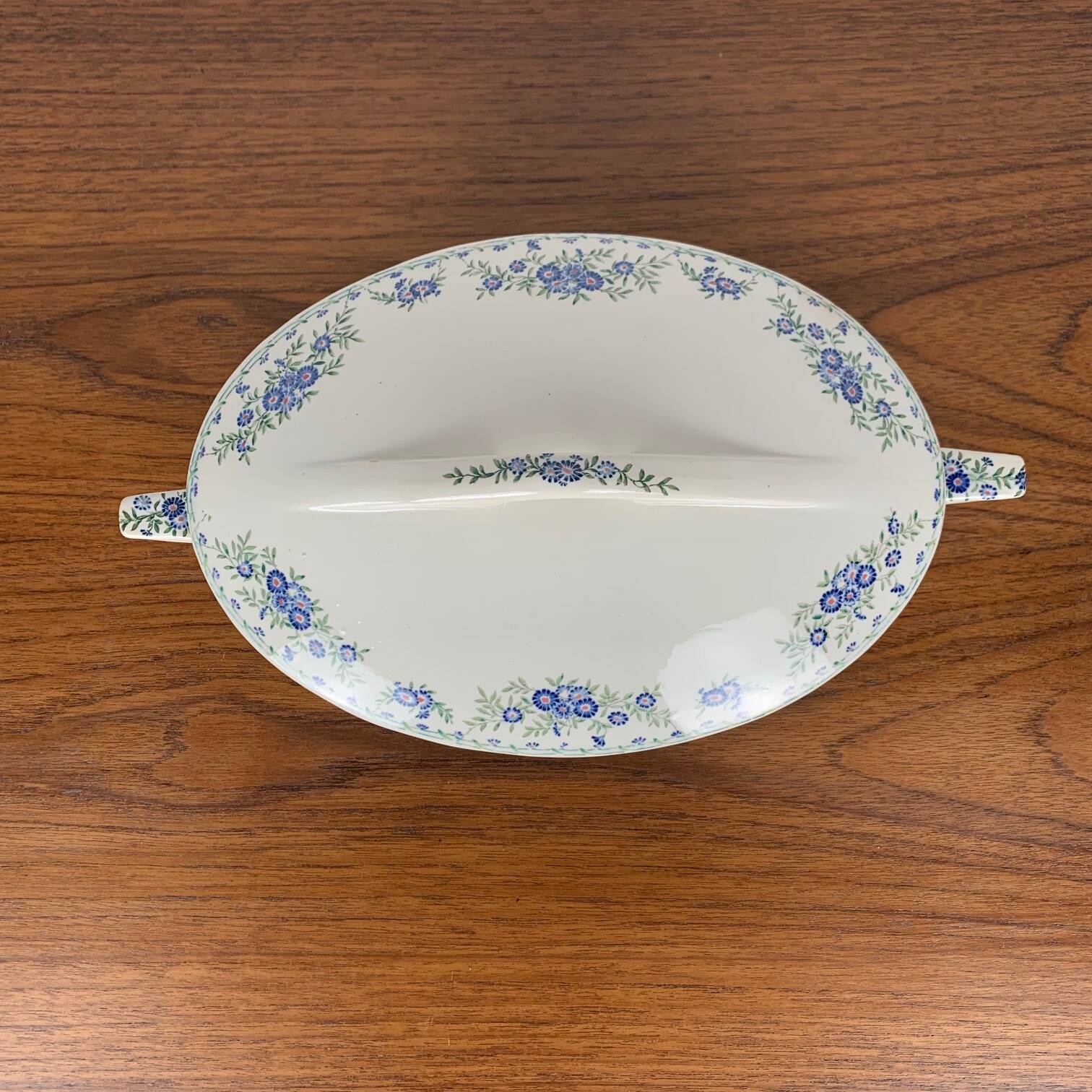 Soupière, légumier Sarreguemines U&C, modèle Marguerite