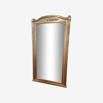 Miroir en bois doré des années 30 88x163cm