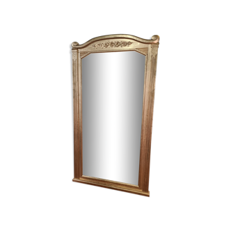 Miroir en bois doré des années 30 88x163cm