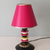 Table lamp in copper, plastic and Bakelite, early twentieth century, Belcique.
