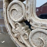 Mirror in travertine from italy