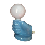 Italian table lamp 80s faience