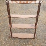 Wall shelf Napoleon III solid walnut