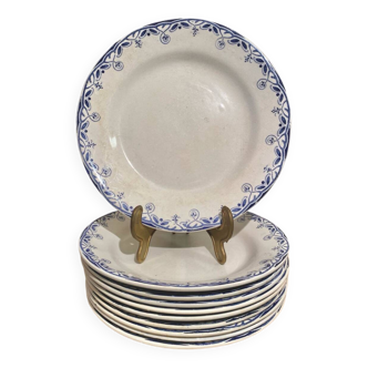 Assiettes creil montereau labrador