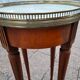 Gueridon side table old marble top vintage xxeme