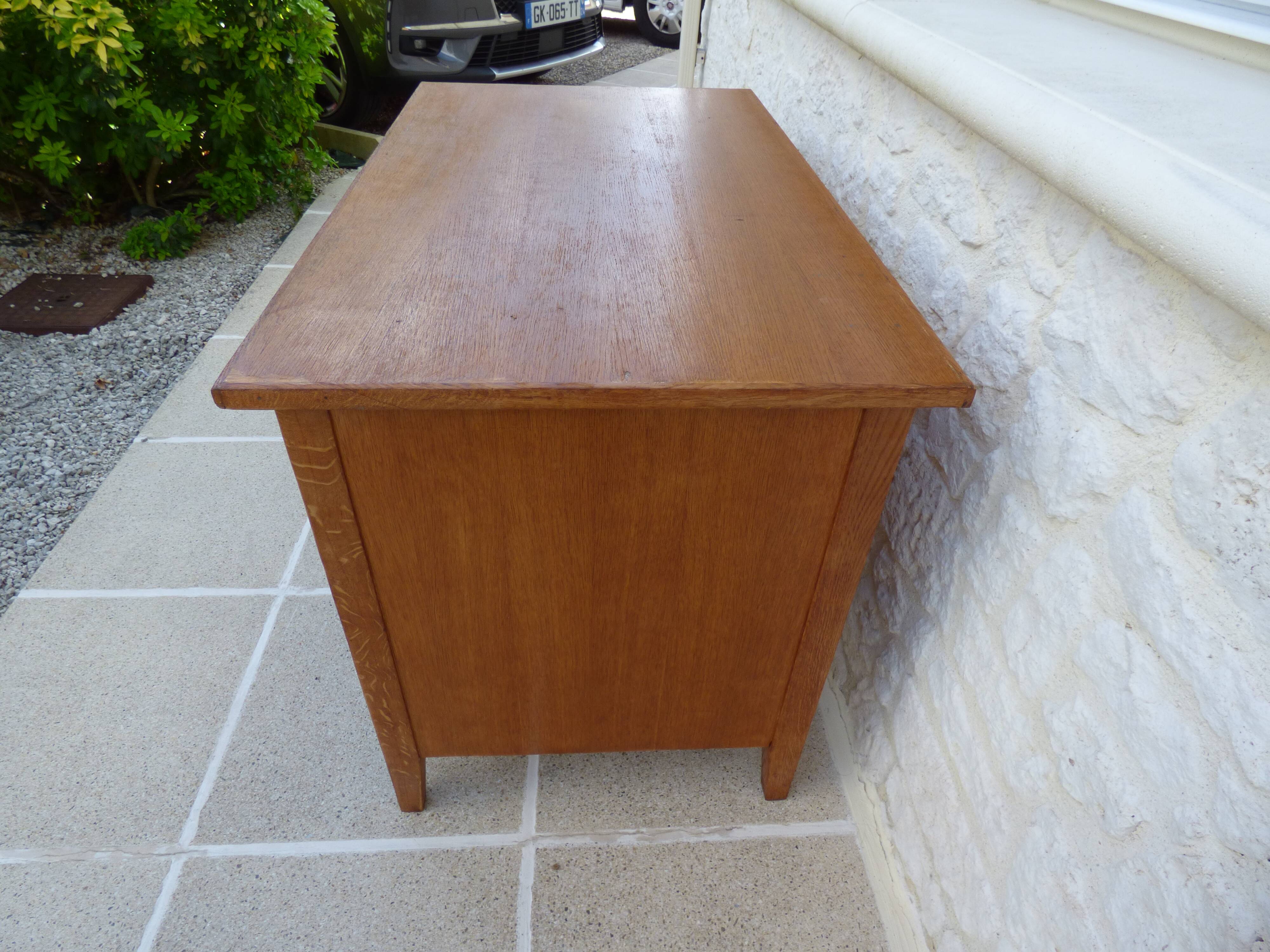 Vintage wooden bathroom or desk furniture with drawers - Excellent