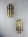 Pair of Venini wall lights, Murano cut glass, 1970s, Italy