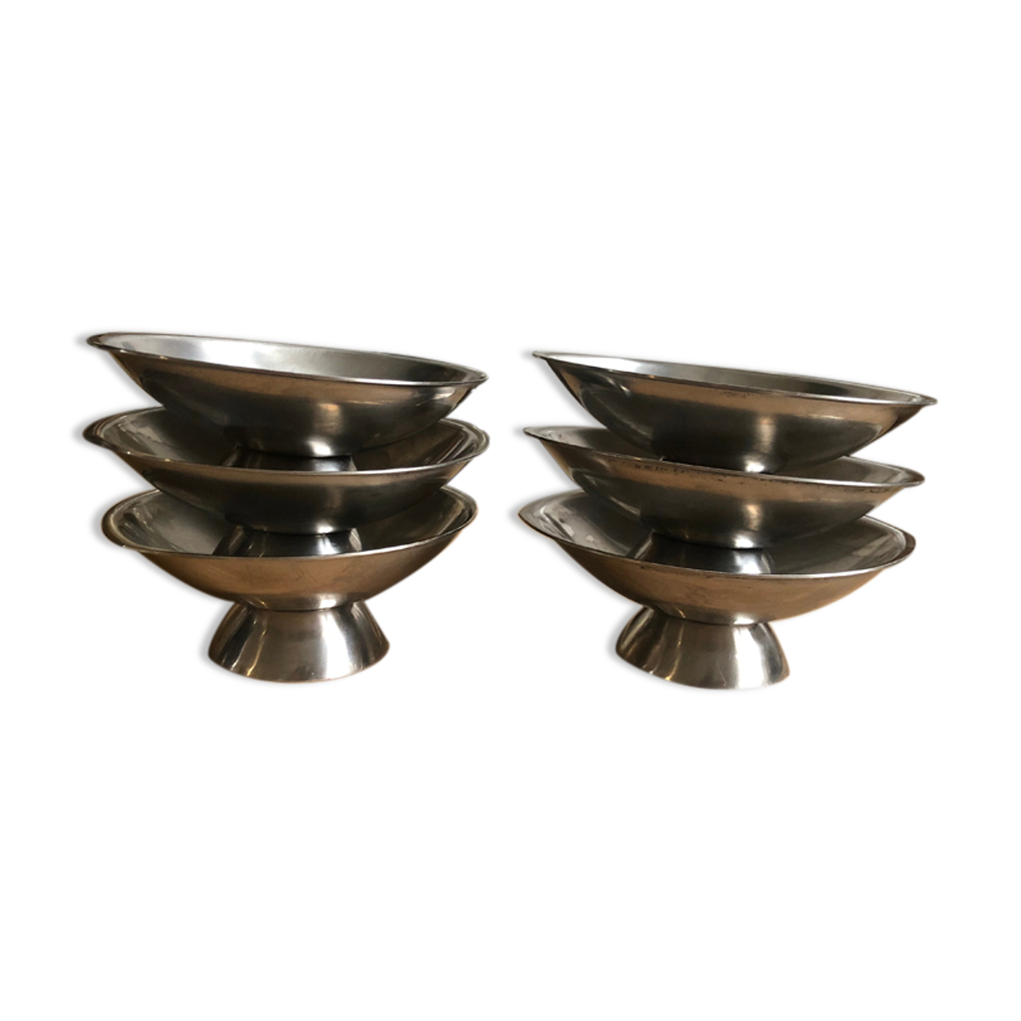 Set of 6 ice cream cups