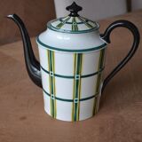 Limoges porcelain teapot, sugar bowl and milk jug