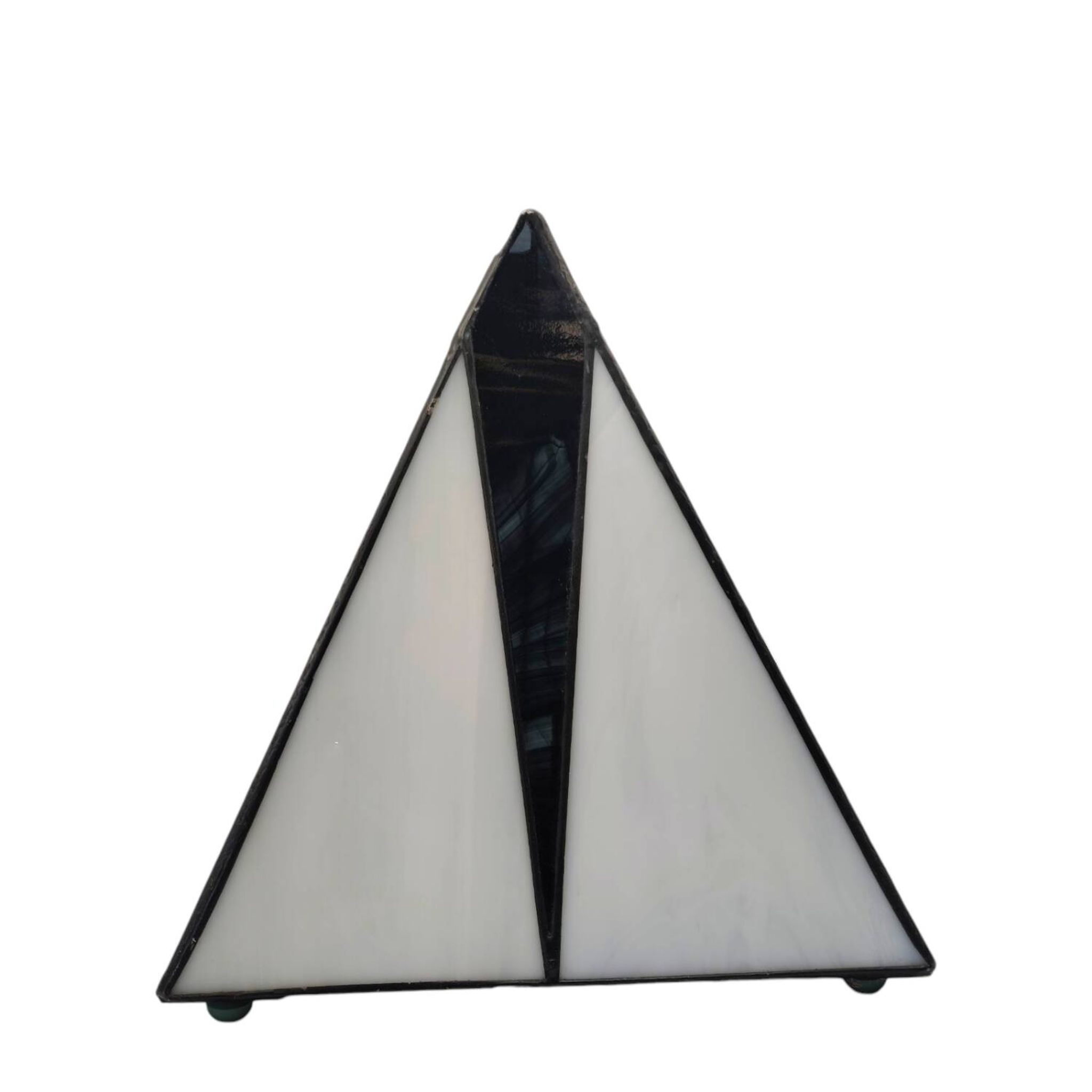 Lampe de table Targetti Sankey Pyramid vintage des années 1990