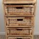 Rattan and wicker rag duo from the 70s