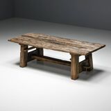 Primitive Wabi Sabi Dining Table, France, 19th Century