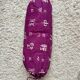 Asian style cushion – thin, purple and white patterns