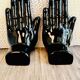 Pair of ceramic hand bookends from the 80's