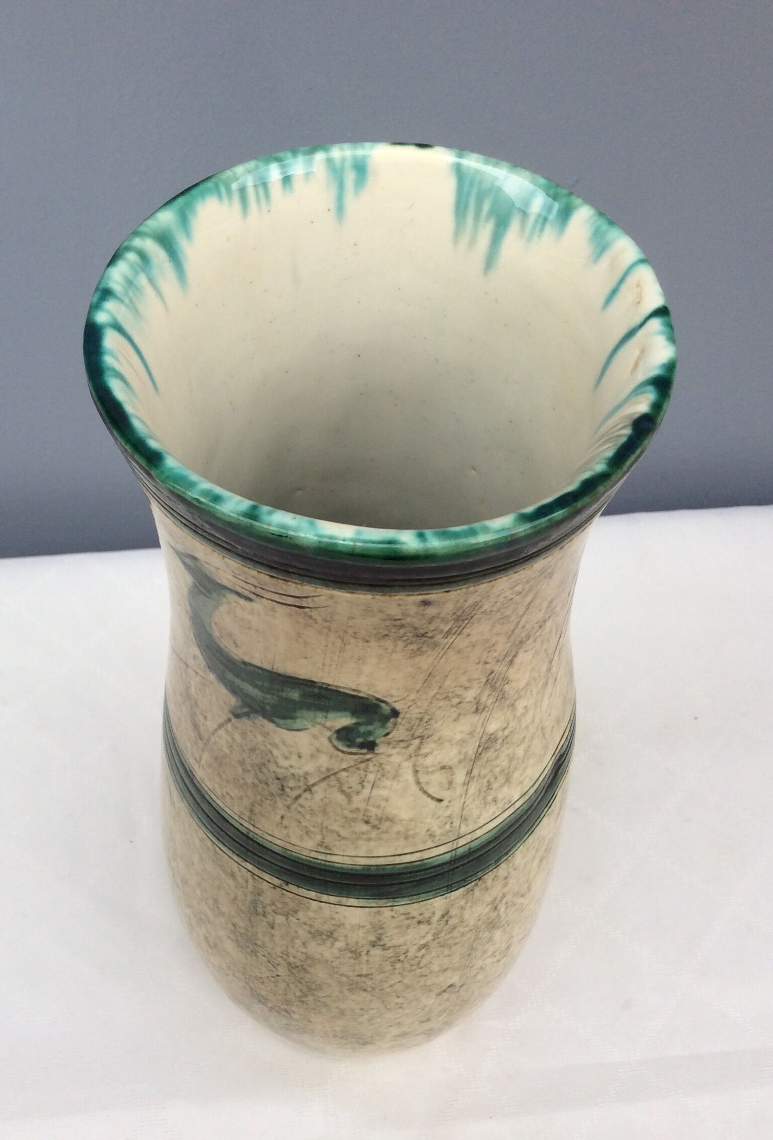 Ceramic vase signed “Joal”, 50s/60s
