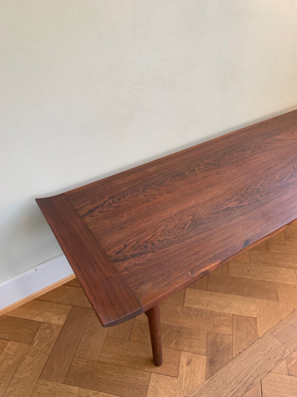 Table basse danoise palissandre de mi-siècle par Kurt 'stervig, Jason M’bler
