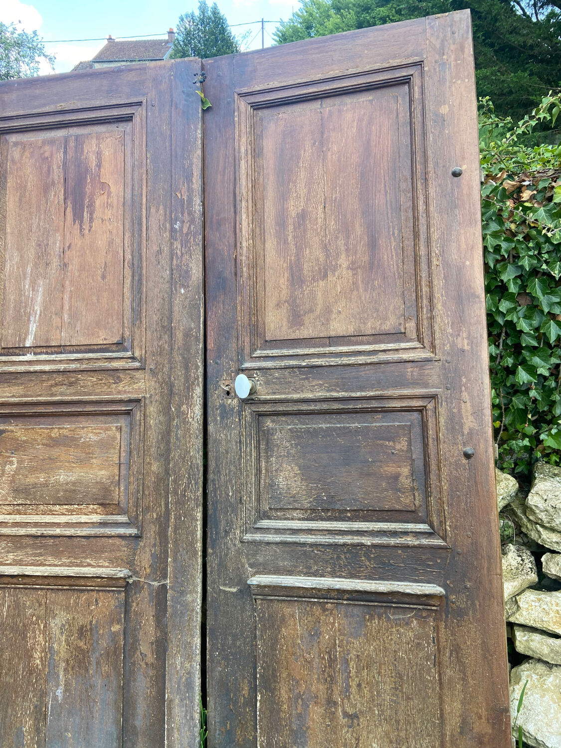 Bol ancien style Digoin Sarreguemines, au pochoir, vintage
