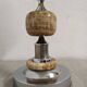 Living lamp in onyx and chromed metal from the 60s/70s