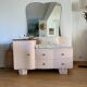 Commode coiffeuse rose