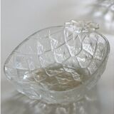 Dessert service pineapple - salad bowl and its 5 cups