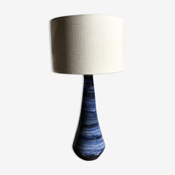 Paire de lampes de table vintage bleu par Soholm modèle 1034 | Selency