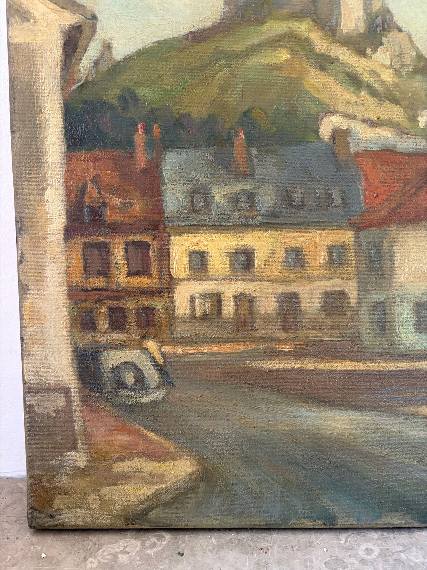 The Little Andely at Château Gaillard, oil on canvas 1954